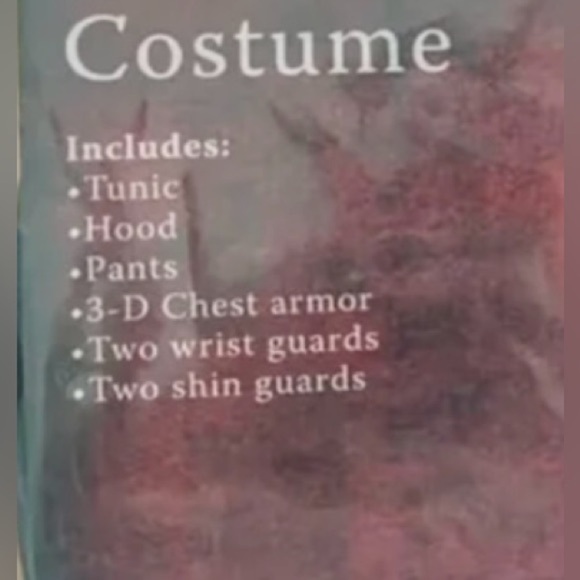 Costume Halloween ninja boys size 10-12 new condition 8 piece set Fun World - Picture 9 of 10
